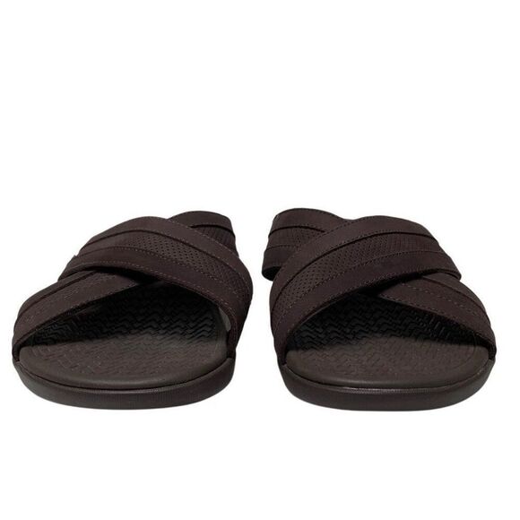 Vionic Tide Slide Men's Chocolate Brown Sandals NW/OB 10.5 M READ - Picture 6 of 11